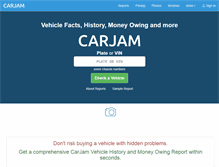 Tablet Screenshot of carjam.co.nz
